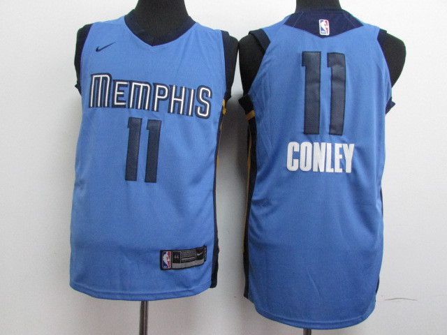 Men Memphis Grizzlies 11 Gonley Blue Nike NBA Jerseys
